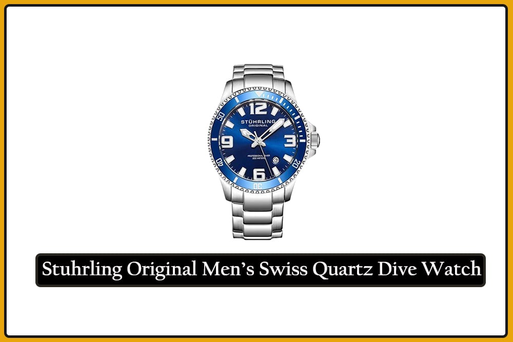 Stuhrling Original Men’s Swiss Quartz Dive Watch