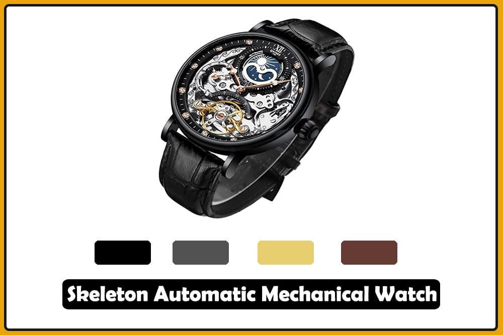 Skeleton Automatic Mechanical Watch