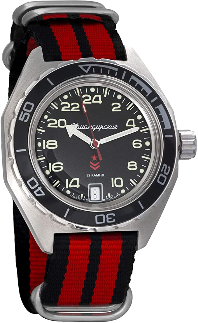 Vostok Komandirskie Wristwatch WR 200m min